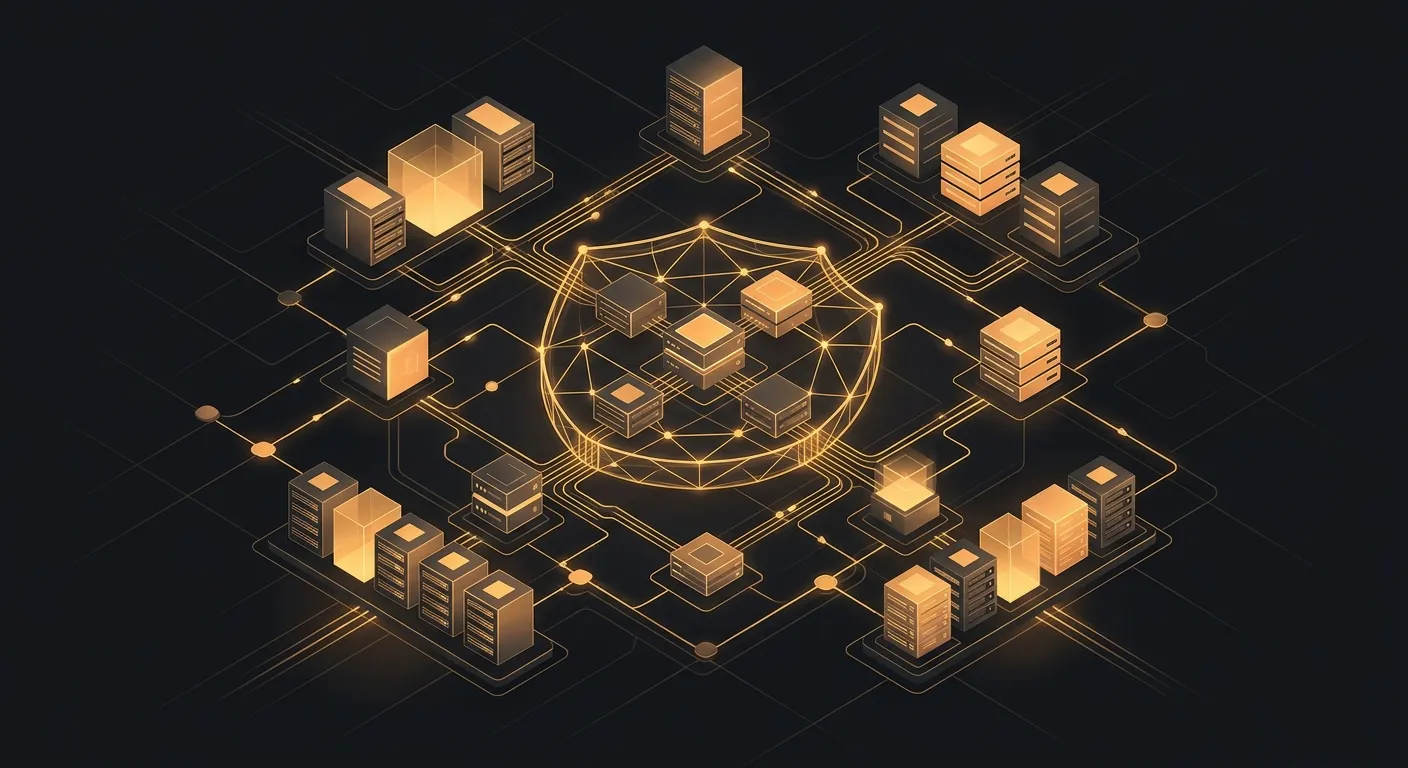 Schematische Darstellung eines souveränen KI-Tech-Stacks mit EU-Infrastruktur